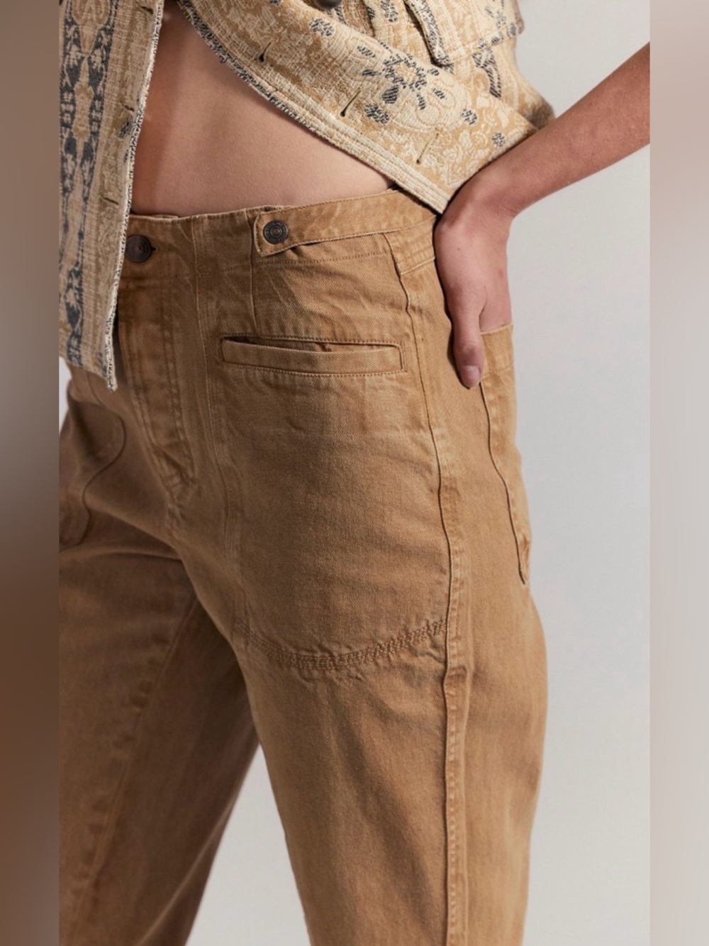 We the Free Low-Rise Venus Bootcut Pants NWOT‎ tannin - Picture 4 of 9